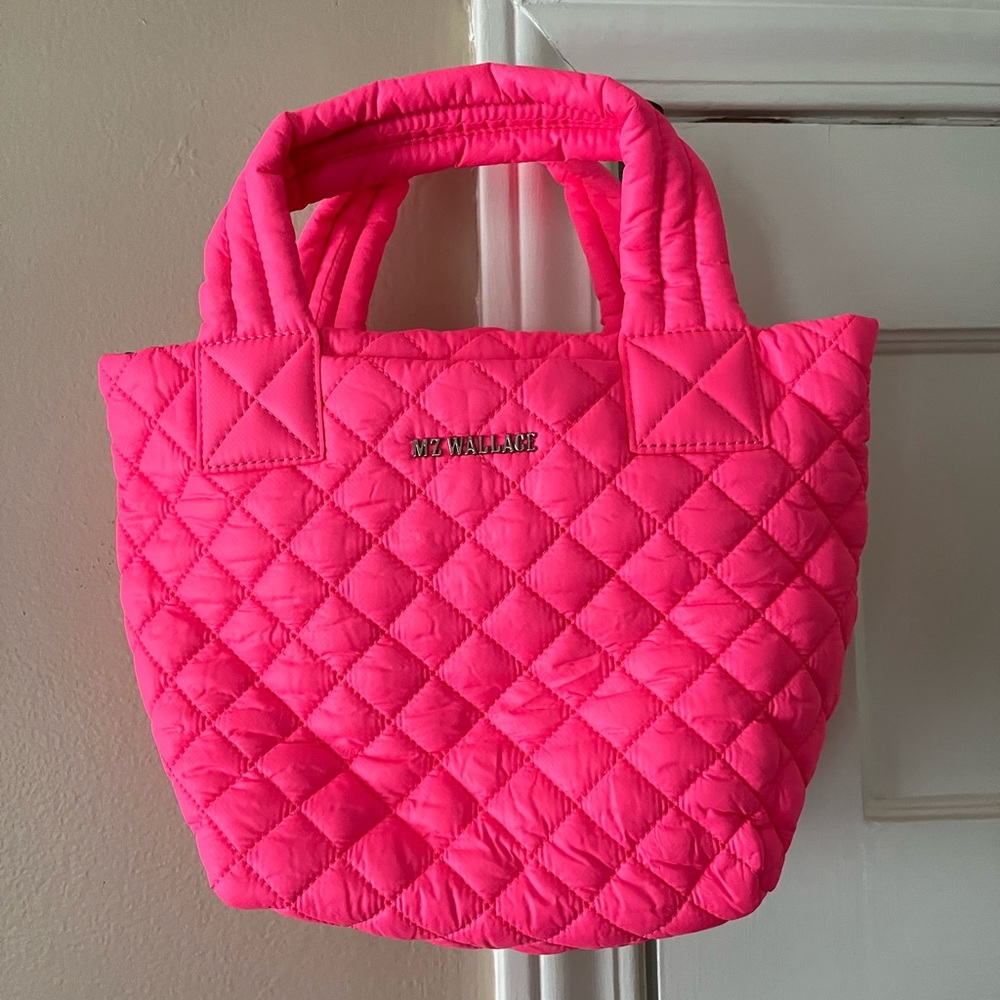 MZW Neon Pink Mini Metro Tote Deluxe